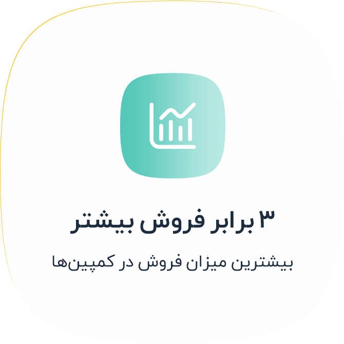 3 برابر فروش بیشتر